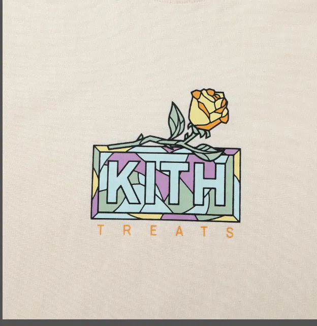 KITH BOX LOGO Rose Flower Short Sleeve