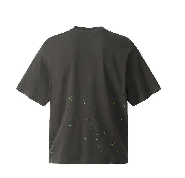 GALLERY DEPT 24 Year New Vintage Washed Watercolor Dot Splash Ink Hand drawn T-shirt Short Sleeve