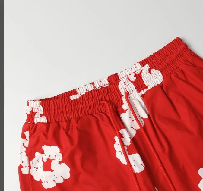 DENIM TEARS mainline cotton foam printed American shorts for both men and women