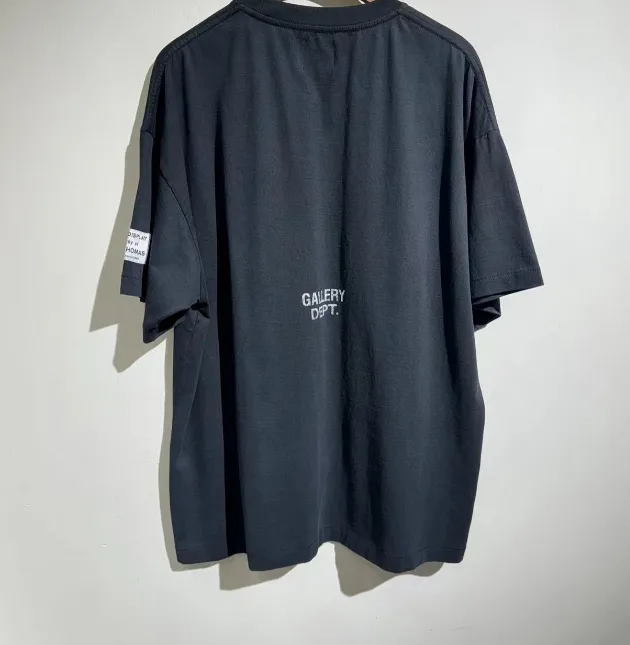 Gallery Depot. Logo themed short sleeved T-shirt in black brown S-XL