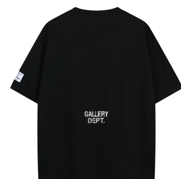 Gallery Depot. Logo themed short sleeved T-shirt in black brown S-XL