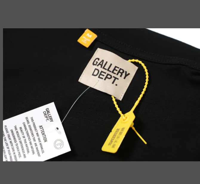 Gallery Depot. Logo themed short sleeved T-shirt in black brown S-XL