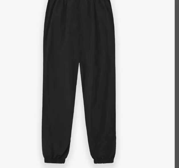 FEAR OF GOD ESSENTIALS Nylon Drawstring Waist Pants Black S-XL