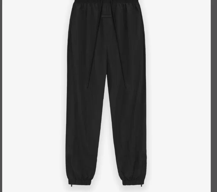 FEAR OF GOD ESSENTIALS Nylon Drawstring Waist Pants Black S-XL