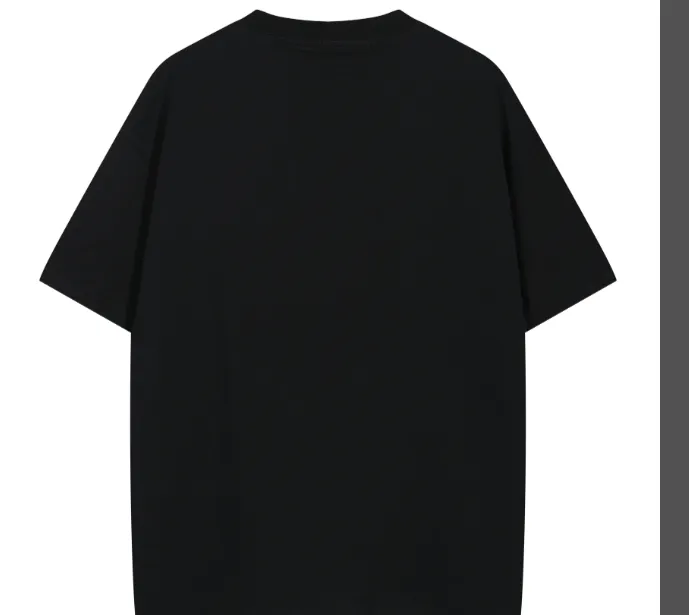 Maison Margiela MM6 Palm Number Letter Logo Printed Short Sleeve T-shirt Black and White Size 46 Size 48 Size 50 Size 52