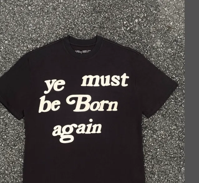 CPFM ye must be born again Must be reborn Foam print Heavy texture Cleanfit Small collar Short sleeved Size: S M L XL All photos are protected