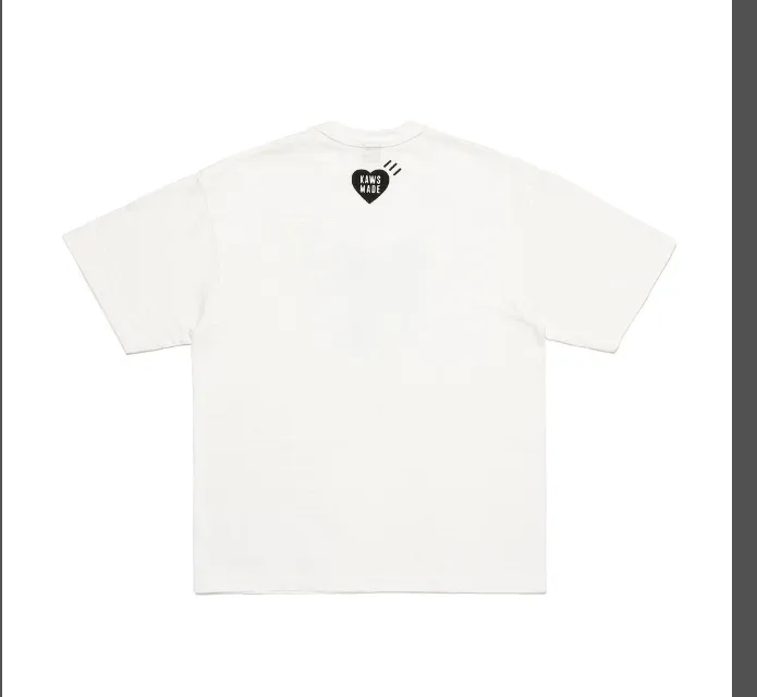 HUMAN MADE X KAWS X NIGO MADE GRAPH T-SHIRT Limited Edition Ape Man Camouflage Logo Printed Bamboo Cotton Seamless Cylinder Short Sleeve T-shirt