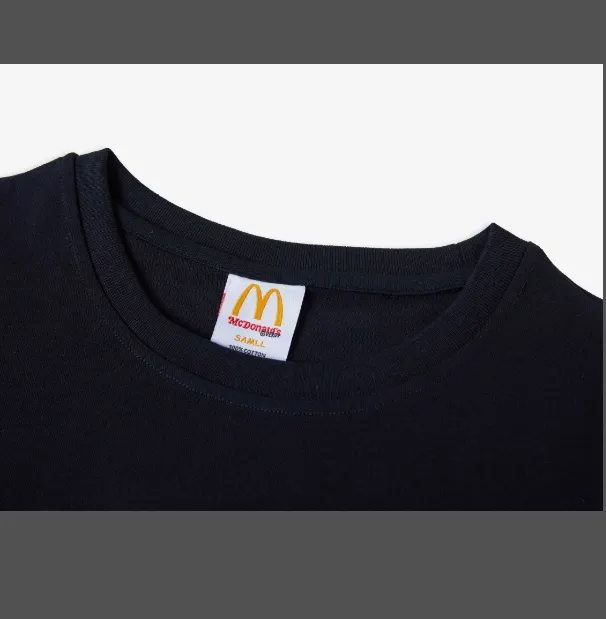 VERDY x McDonald's IP Limited Edition Burger Thief Cartoon Printed Short Sleeve T-shirt