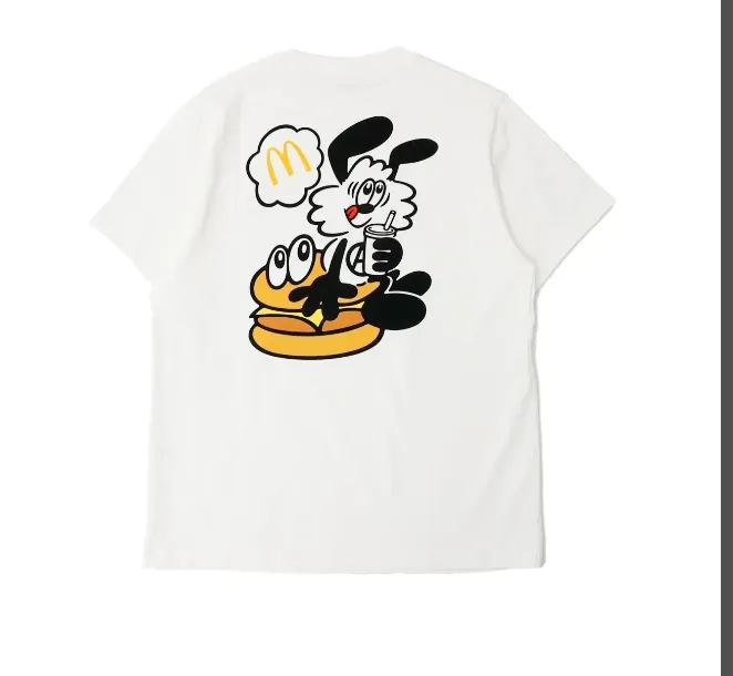 VERDY x McDonald's IP Joint Limited Edition Burger Printed Short Sleeve T-shirt