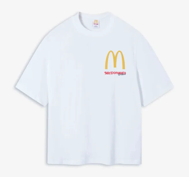 VERDY x McDonald's IP Joint Limited Edition Burger Printed Short Sleeve T-shirt