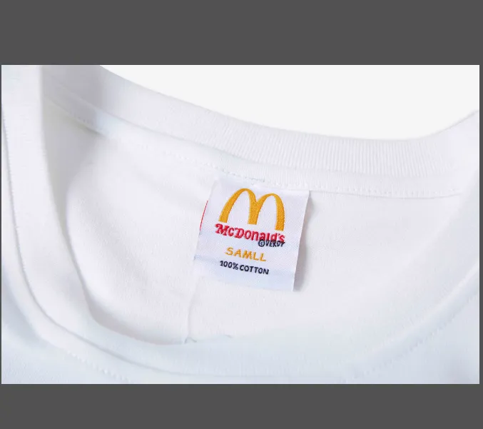 VERDY x McDonald's IP Joint Limited Edition Burger Printed Short Sleeve T-shirt