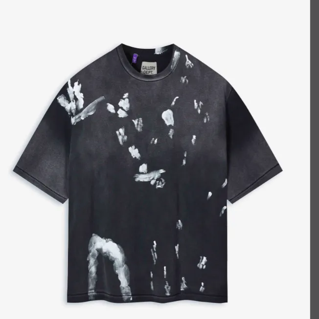 GALLERY DEPT ALVA NEW VINTAGE TEE American retro distressed hand drawn splashed ink short sleeved t-shirt