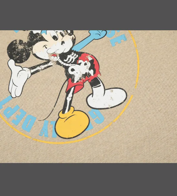 GALLERY DEPT Mickey series 24ss anime printed short sleeved retro washed T-shirt short sleeved