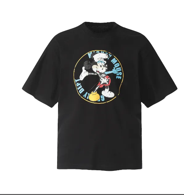 GALLERY DEPT Mickey series 24ss anime printed short sleeved retro washed T-shirt short sleeved