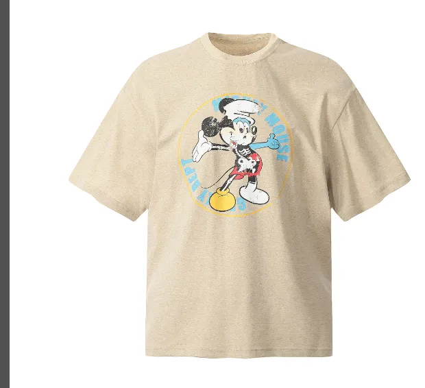 GALLERY DEPT Mickey series 24ss anime printed short sleeved retro washed T-shirt short sleeved