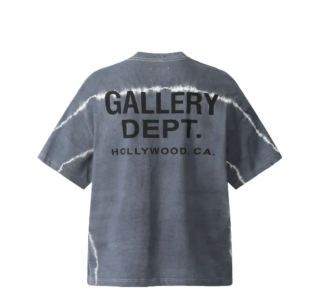 GALLERY DEPT Tie Dyeing Heavy Industry Hanging Dyeing Loose American Trendy Brand Short Sleeve T-shirt