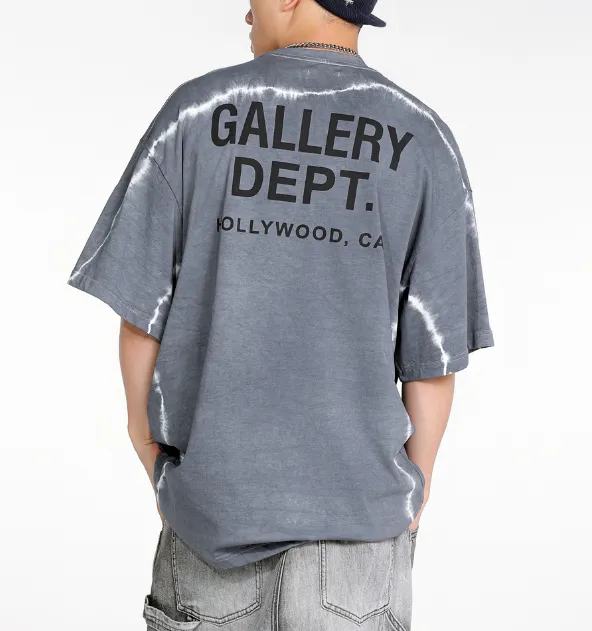 GALLERY DEPT Tie Dyeing Heavy Industry Hanging Dyeing Loose American Trendy Brand Short Sleeve T-shirt