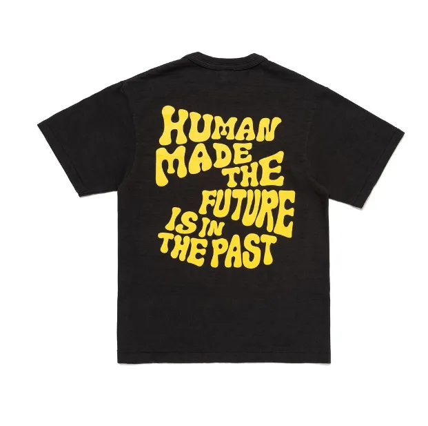 HUMAN MADE GRAPH T-SHIRT # 13 Retro American Cylinder Seamless Bamboo Cotton Love English Printed Short Sleeve T-shirt