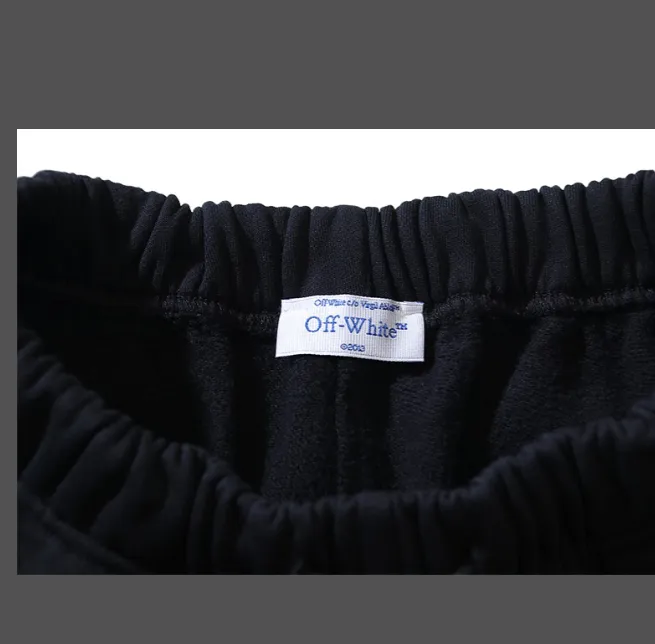 OFF-WHITE New 450g Thick Grinding Fury Loop Fabric Shorts