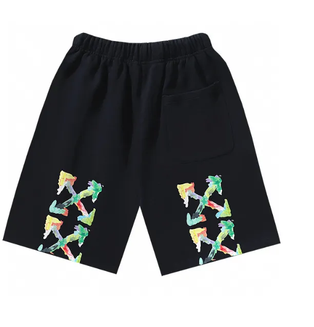 OFF-WHITE New 450g Thick Grinding Fury Loop Fabric Shorts