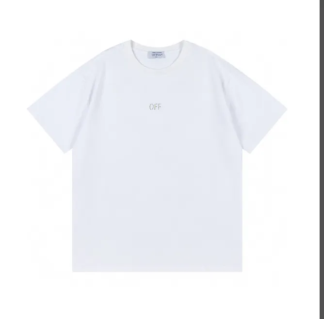 OFF-WHITE New 24ss Color Hot Diamond Arrow Gradient Short Sleeve T-shirt