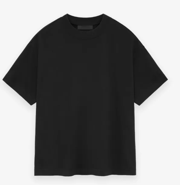 FEAR OF GOD ESSENTIALS Classic Small Logo Letter Short Sleeve T-shirt White Black Black S-XL