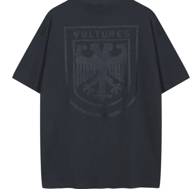 YE x GOSHA Joint Vultures Peripheral Bald Eagle Audition Limited Edition Short sleeved T-shirt Black Brown 1 Size 2 Size 3