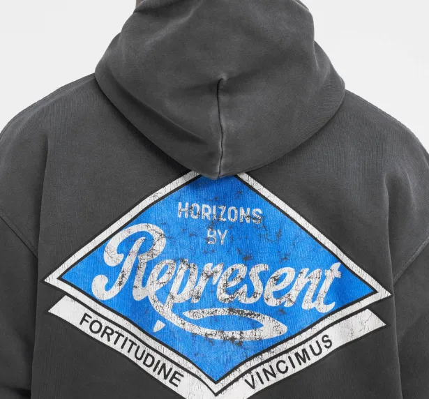 REPRESENT CLASS PARTS HOODIE Retro American Washed Vintage Logo Badge Printed Hoodie Hoodie Hoodie