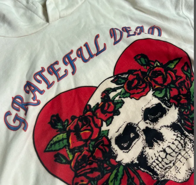 GRATEFUL DEAD 1990 SUMMER TOUR LOT HOODIE Retro American Band Concert Accessories 90s Printed Hoop Hoodie Hoodie