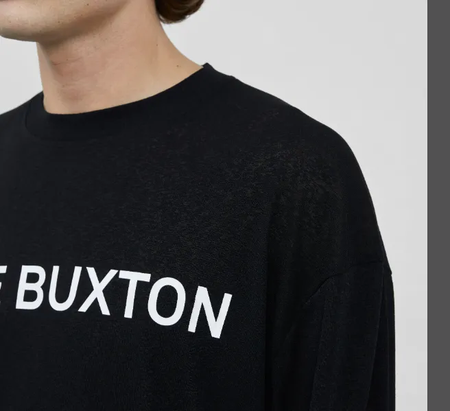 Cole Buxton Minimalist Slogan Letter Logo Printed Long Sleeve T-shirt Black White S-XL Size