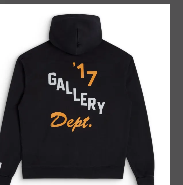 GALLERY DEPT. BOXING MERCH ZIP HOODIE Retro American Boxing Gloves Letter Printed Zipper Hoodie Light Grey S M L XL