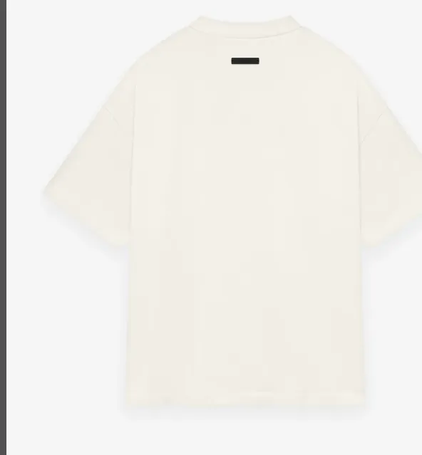 FEAR OF GOD ESSENTIALS 24FW Letter Printed Short Sleeve T-shirt, Evergreen Green, Deep Wheat Grey, Black, Ivory White, S-XL