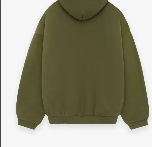 FEAR OF GOD ESSENTIALS 24FW Alphabet Printed Hoodie, Evergreen Green Black Dark Wheat Grey S-XL