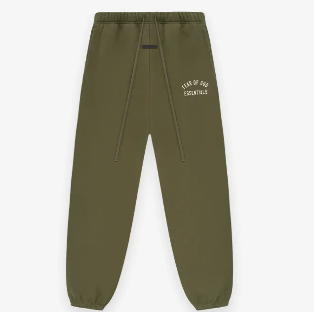 FEAR OF GOD ESSENTIALS 24FW Alphabet Printed Foot Guard Pants Black Black Deep Wheat Grey Evergreen Green S-XL