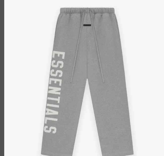 FEAR OF GOD ESSENTIALS 24FW Alphabet Printed Drawstring Pants Black Black Dark Wheat Grey Evergreen Green S-XL