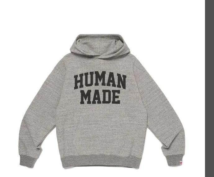 HUMAN MADE LOGO SWEAT HOODIE Classic Letter Printed Retro American Hoodie