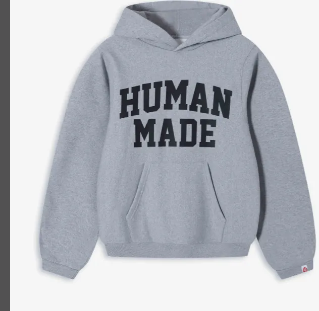 HUMAN MADE LOGO SWEAT HOODIE Classic Letter Printed Retro American Hoodie