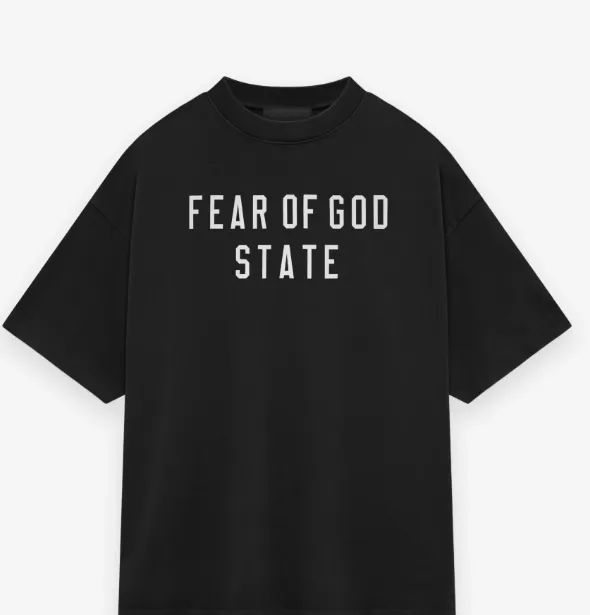 FEAR OF GOD ESSENTIALS 24FW Alphabet Printed Short Sleeve T-shirt Crimson Red Lavender Purple Black S-XL