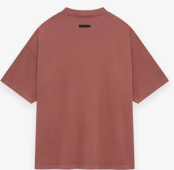 FEAR OF GOD ESSENTIALS 24FW Alphabet Printed Short Sleeve T-shirt Crimson Red Lavender Purple Black S-XL