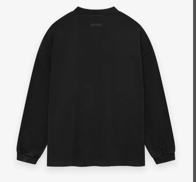 FEAR OF GOD ESSENTIALS 24FW Letter Printed Long Sleeve T-shirt Crimson Red Lavender Purple Black S-XL