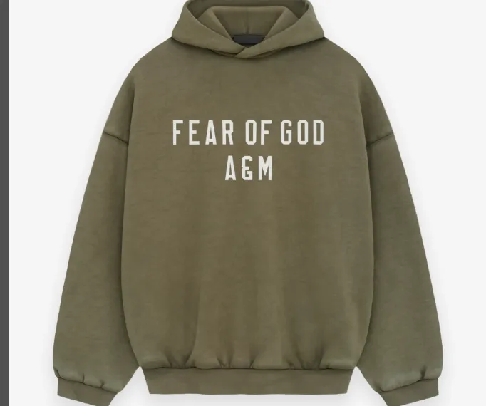 FEAR OF GOD ESSENTIALS 24FW Alphabet Printed Hoodie Sweatshirt Crimson Red Lavender Purple Black Black Evergreen Green S-XL