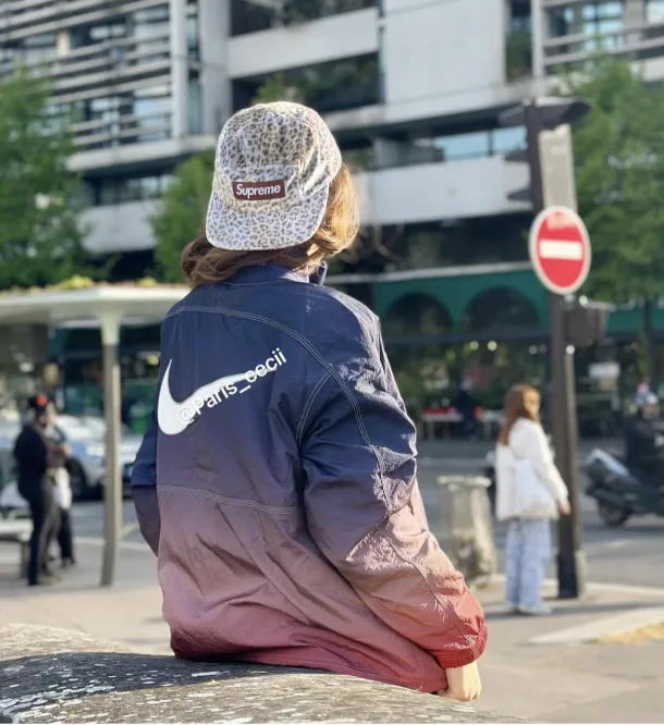 24SS Leopard Velvet Camp Cap Leopard Velvet Camping Cap White