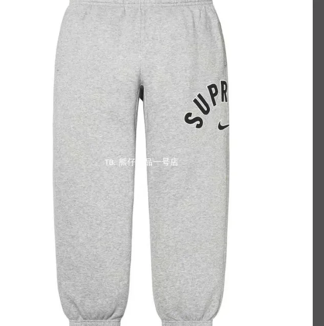 Arc Sweatpants co embroidered logo with plush sports pants black gray S M L XL