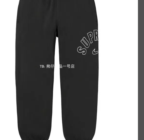 Arc Sweatpants co embroidered logo with plush sports pants black gray S M L XL