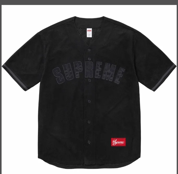 suede mesh baseball short sleeved 24SS ULTRASUDE MESH BASEBALL JERSEY