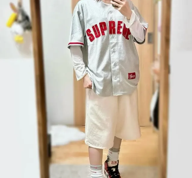 suede mesh baseball short sleeved 24SS ULTRASUDE MESH BASEBALL JERSEY