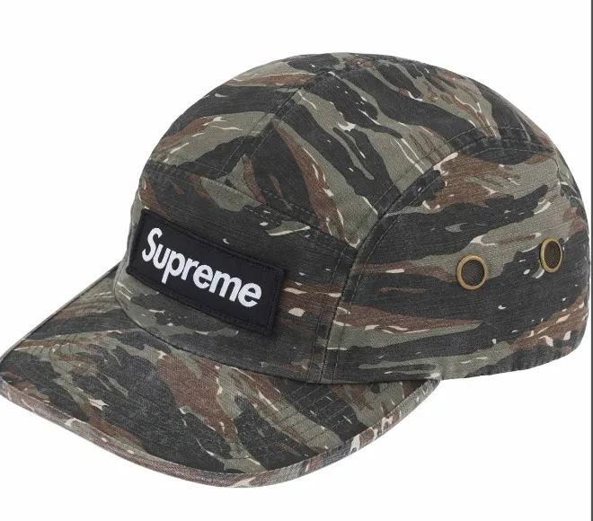 SS24 MILITARY CAMP CAP Red Camo, Green Camo