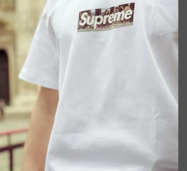 21ss Milan Box Logo Tee White S M L XL