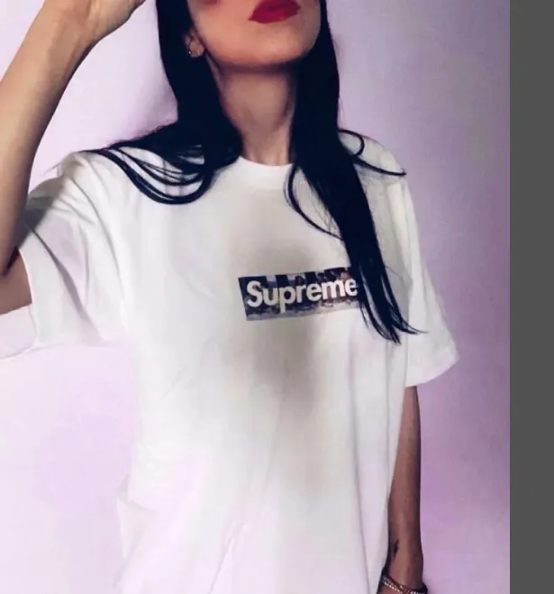 21ss Milan Box Logo Tee White S M L XL