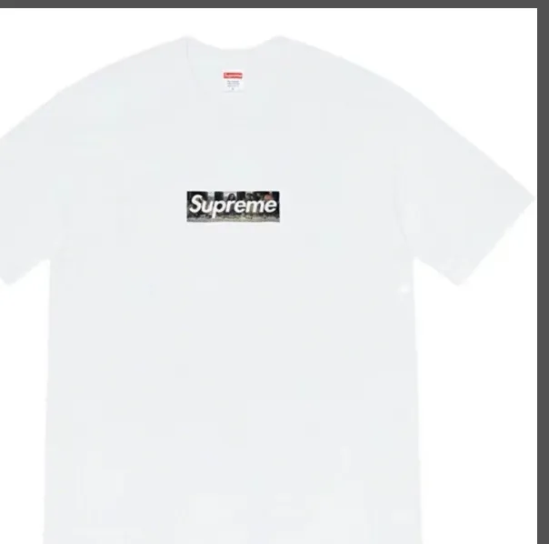 21ss Milan Box Logo Tee White S M L XL